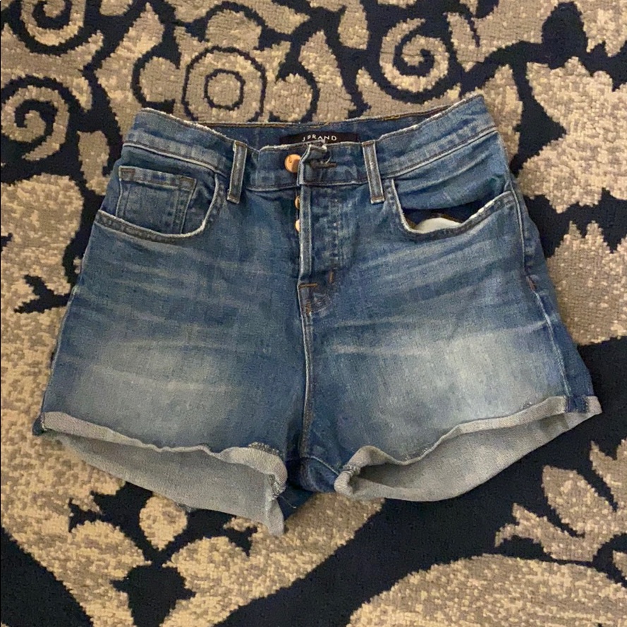 J Brand High Waisted Denim Shorts